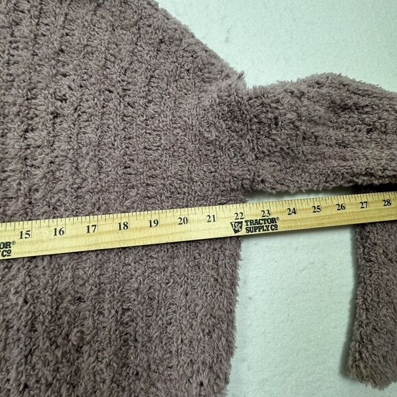 REI Coop Sweater Womens Medium Fuzzy Wool Blend Mock Neck Cozy Warm Mauve - Picture 6 of 7